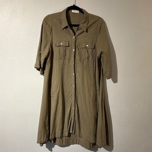 Short sleeve tunic dress